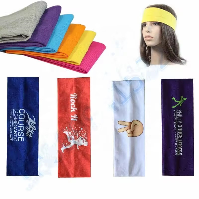 Fasce per capelli con logo Turbante Fasce per yoga sportive