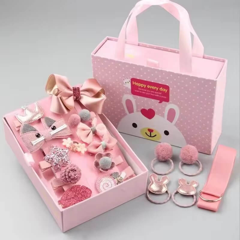 Set di fermagli per capelli Princess da 18 pezzi con confezione regalo