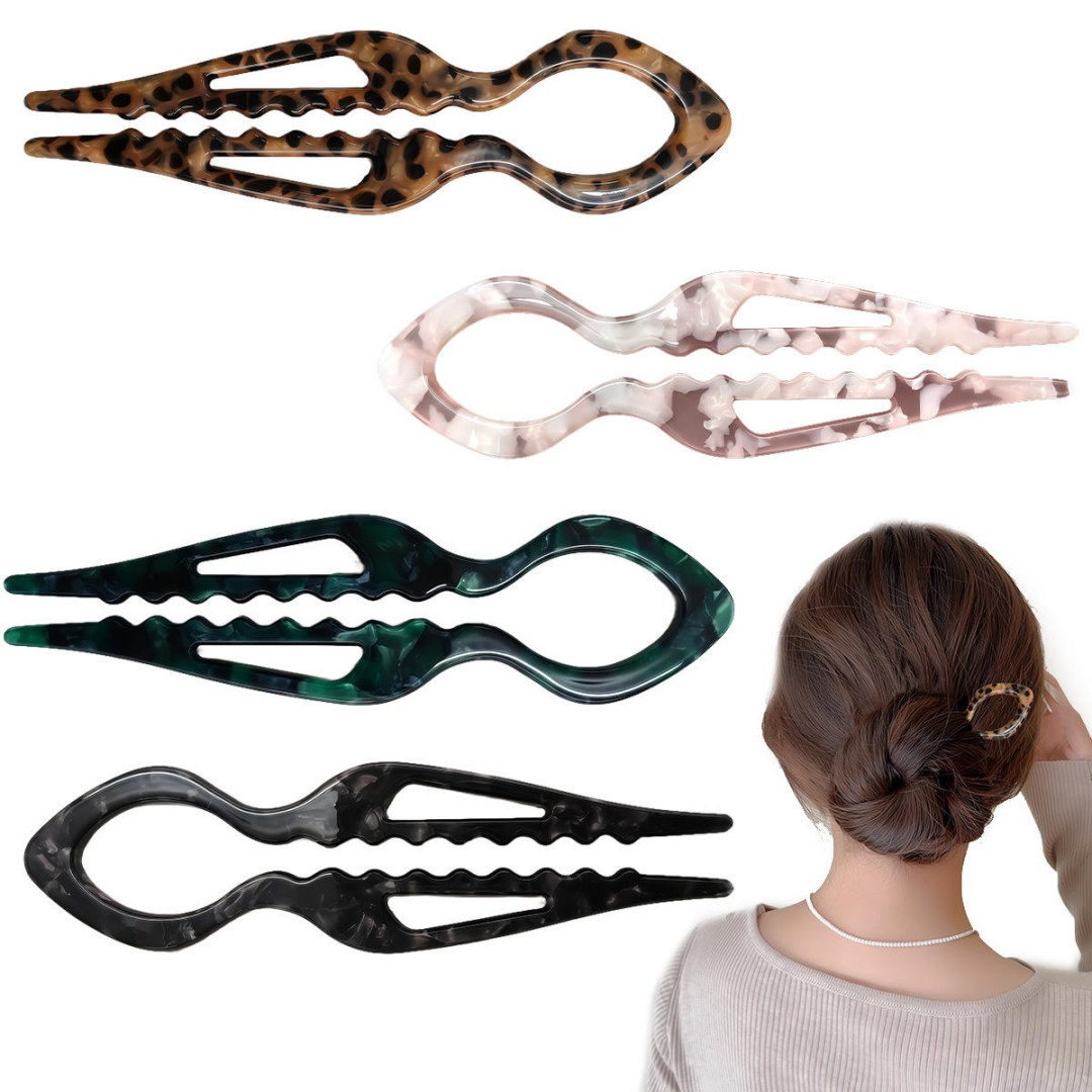 Fermagli per capelli di vendita caldi all'ingrosso U Forcina Moda Logo personalizzato Forcine per capelli Forcine a forma di U in acetato per le donne